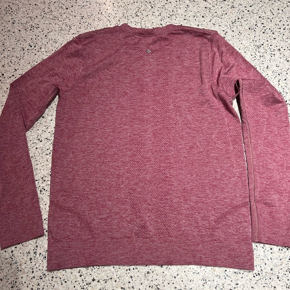 lululemon | Swiftly Relaxed-Fit Long Sleeve in Pomegranate/Pink Peony - Size 6 - Picture 4 of 6